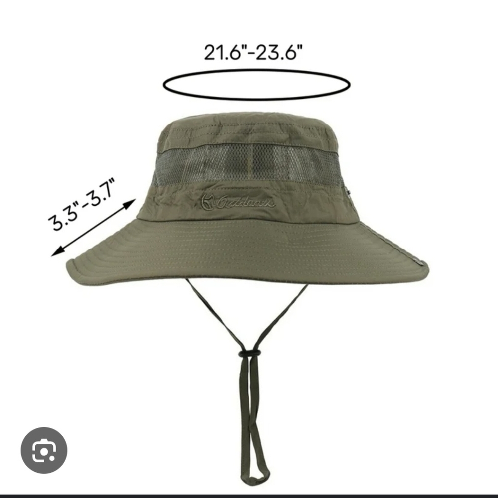 Outdoors Waterproof Wide Brim Sun Hat For Men